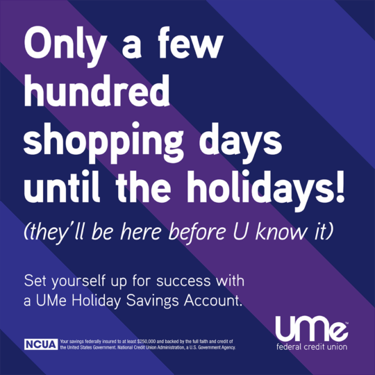 White Text on a Purple Stripe Background