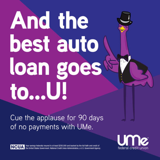 White Text on a Purple Background